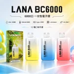 LANA Bar BC 6000 一次性電子煙 6000口 超涼款 可充電